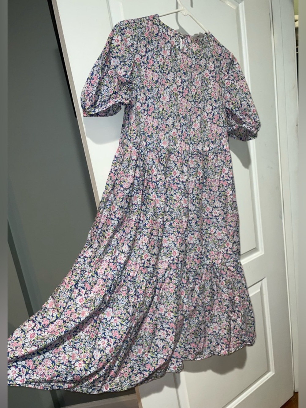 New! Casey Marks Madeline Floral Baby Doll Midi Dress 🌸 Small - Picture 6 of 12